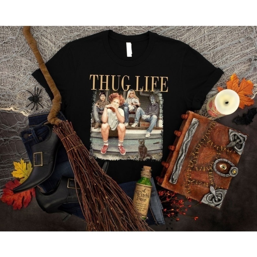 Thug Life Halloween Bad Witches Retro Witches Movie Retro Character Shirt